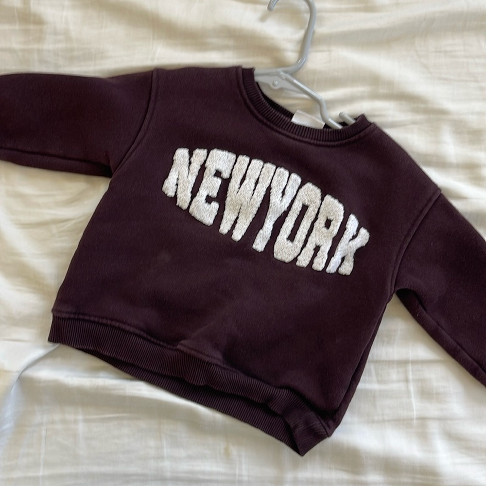 Burgundy Zara 12-18m Sweater